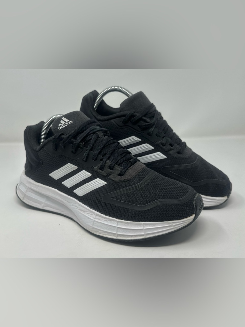 Adidas Women’s Duramo SI 2.0 Lightweight Black White Stripe Athletic Trainers